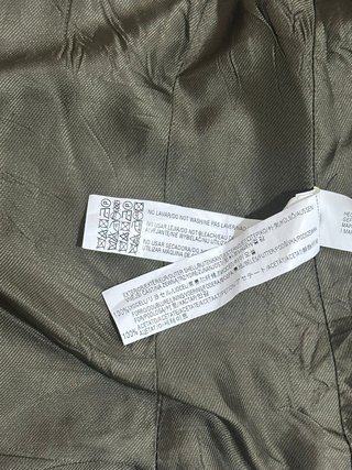 Blazer Zara verde oliva asimmetrico taglia XS