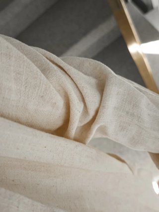 Americana fluida efecto lino beige