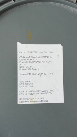 Lata Pintura Montó Huracán Pro 12L Burdeos Claro