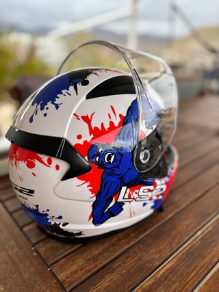 Casco LS2 Rapid Mini Blanco y Rojo