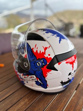 Casco LS2 Rapid Mini Blanco y Rojo