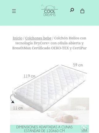 Colchón Cuna Colecho 120x60