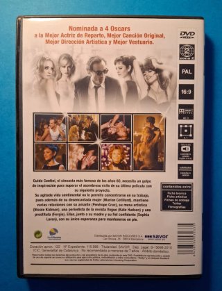 DVD de la película "Nine"