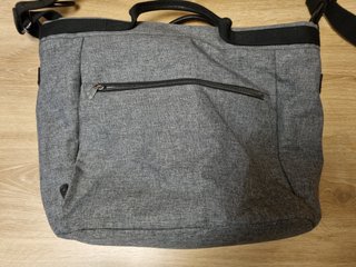 Bolso Bugaboo gris melange  con cambiador