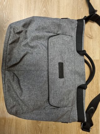 Bolso Bugaboo gris melange  con cambiador