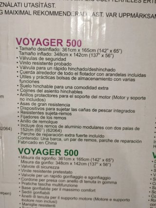 Barca hinchable Bestway Voyager 500