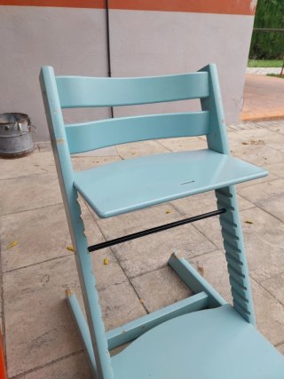 Silla Stokke Naranja Madera.
