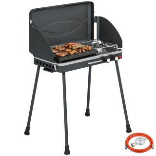 Barbacoa Gas Portátil 2 en 1 Propano 7 kW