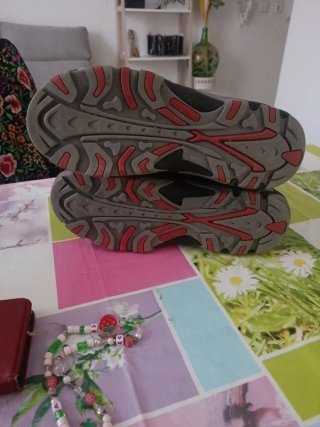 Botas de esquí negras y rojas N° 39