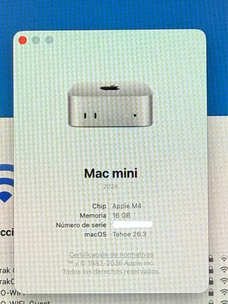 Mac mini M4 256GB – como nuevo