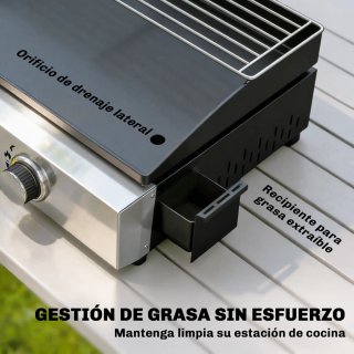 Barbacoa Gas 2 Quemadores 5 kW