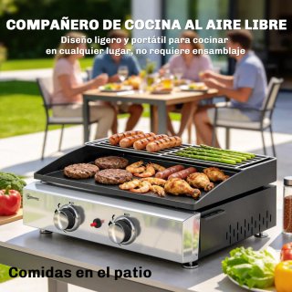 Barbacoa Gas 2 Quemadores 5 kW