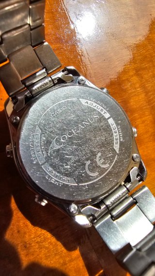 Reloj Casio Oceanus Solar Radio Controlado