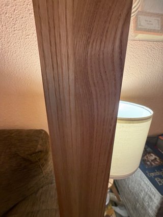 Mueble madera roble macizo y cristal