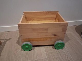 Scatola di giocattoli con ruote Flisat Ikea