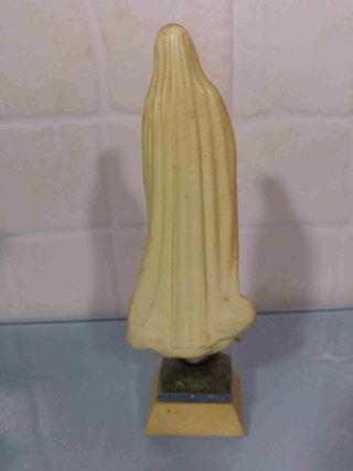 Virgen Fátima Souvenir Vintage 60s-70s de 14cm
