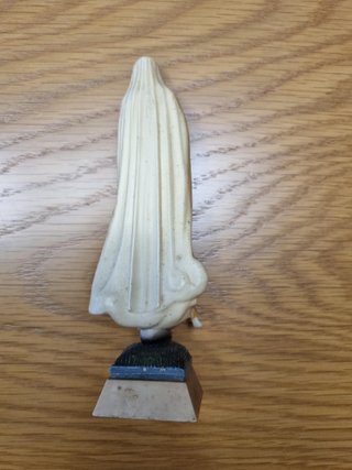 Virgen Fátima Souvenir Vintage 60s-70s de 14cm