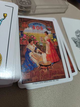 Baraja de cartas antigua Fournier promocional sos