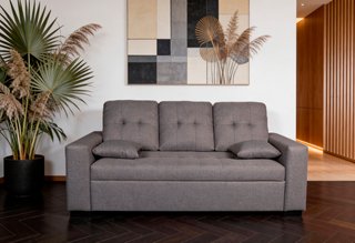 Sofá Egeo Muebles Aiko Gris y Beige