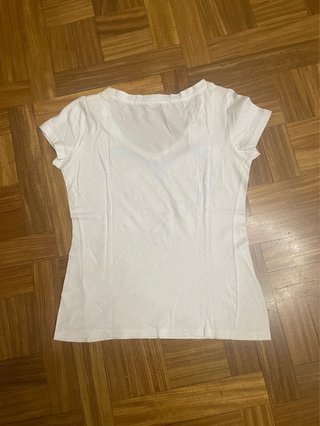 Maglietta coquette vintage cuore scollo a V