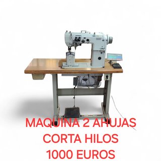 MAQUINA CALZADO 2 AGUJAS CORTA HILOS
