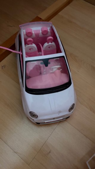 Macchina per bambole Barbie rosa e bianco