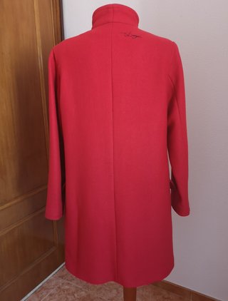 Abrigo Desigual Rojo Talla 44