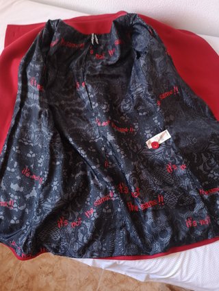 Abrigo Desigual Rojo Talla 44