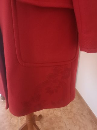 Abrigo Desigual Rojo Talla 44