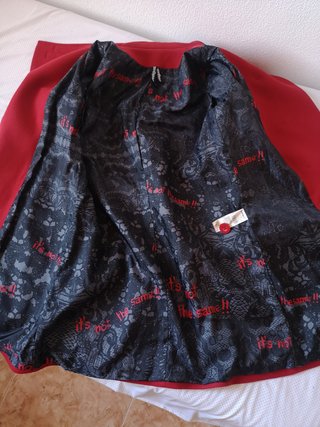Abrigo Desigual Rojo Talla 44
