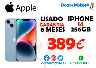 iPhone 14 256GB Azul Usado Garantía 6 Meses