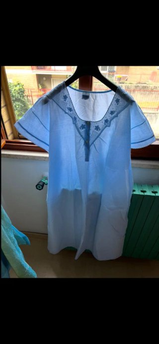 Camicia da notte azzurra taglia 52