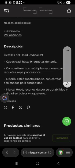 Bolsa de tenis Head Radical 9 raquetas