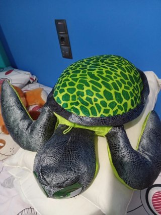 2 Peluches Tortugas Verdes y Rosas
