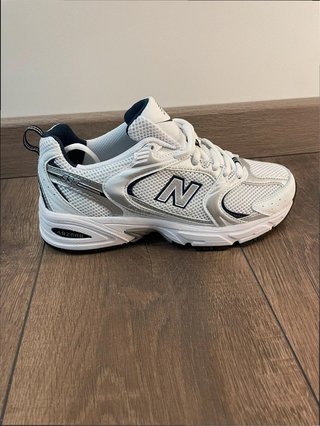 New Balance 530 Blanco Plata Azul Talla 37.5