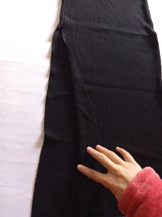 Falda elástica negra Talla única