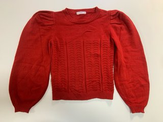 【MNG】Jersey Rojo Manga Abullonada - Talla M