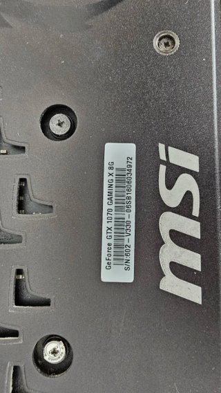 MSI GTX 1070 8GB