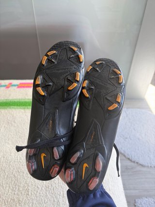 Botas de fútbol Nike Mercurial Negras Naranja