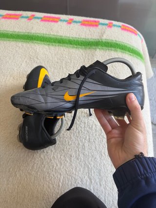 Botas de fútbol Nike Mercurial Negras Naranja