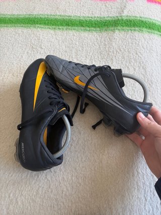 Botas de fútbol Nike Mercurial Negras Naranja
