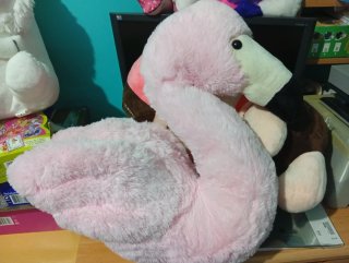 Peluche Cigueña Rosa