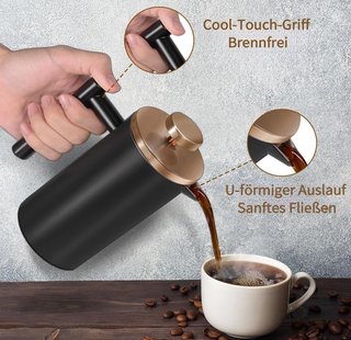 CAFETERA FRANCESA ACERO INOXIDABLE – COMO NUEVA
