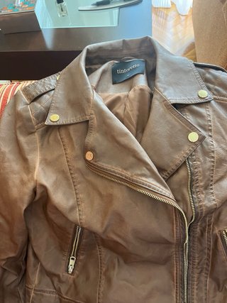 Cazadora Biker Marrón Nueva