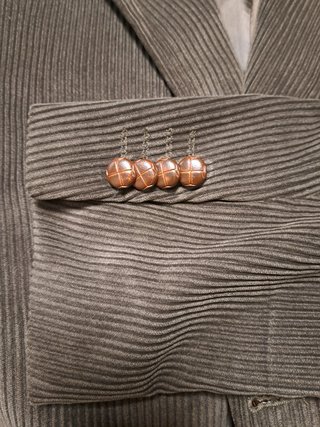 Americana de pana marrón