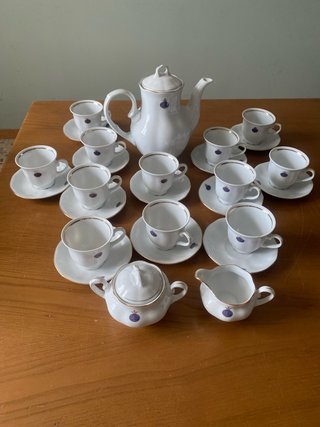 Juego de café de porcelana