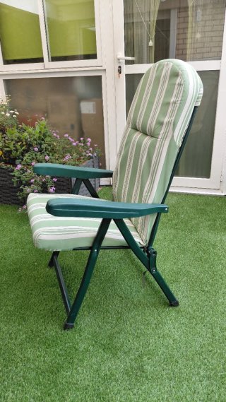 Sillón terraza reclinable 4 posiciones y plegable