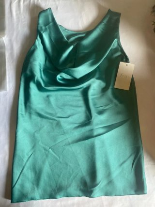 Top Izzy Talla Única Verde Azulado