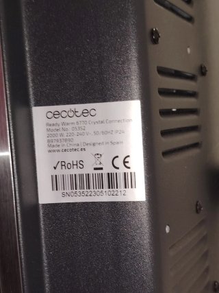 Calefactor Cecotec Ready Warm 2000W
