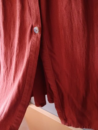 Vestido Pull&Bear rojo botones